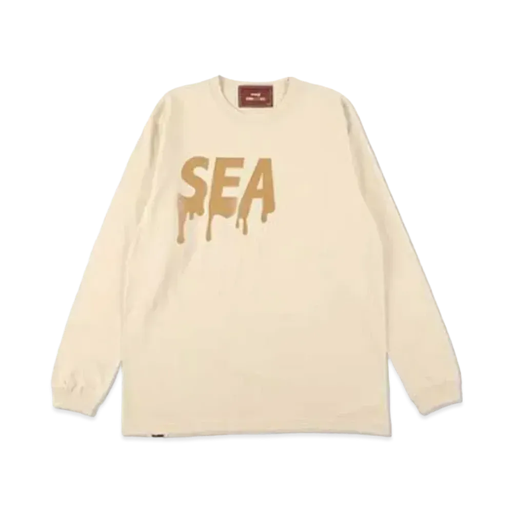 WIND AND SEA x meiji (SEA) L/S T-shirt "White Chocolate"