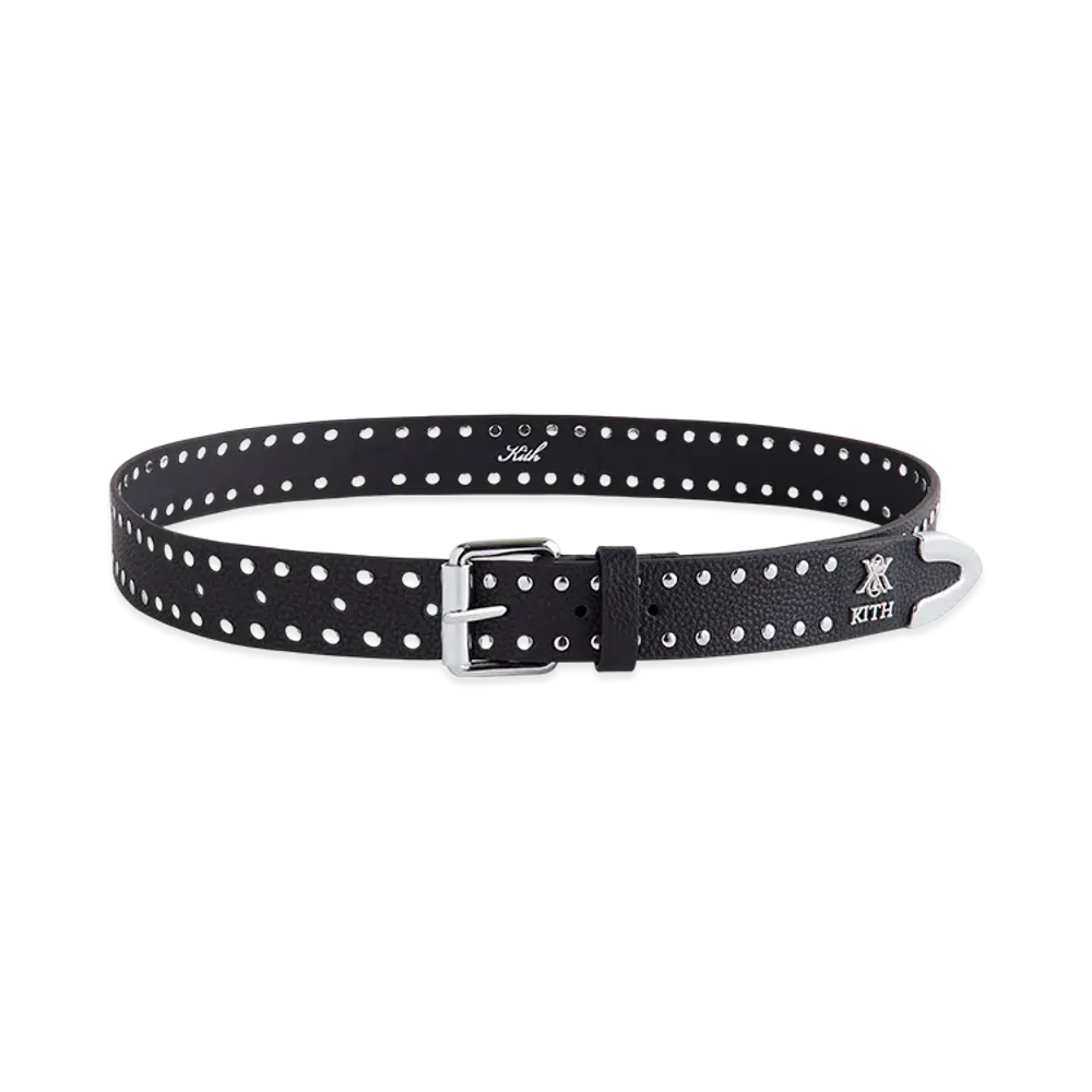 Kith Studded Leather Belt "Black"