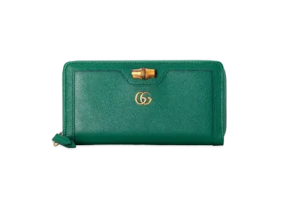 GUCCI Diana Continental Wallet "Emerald Green"