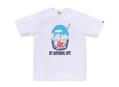 A BATHING APE Shave Ice by Bathing Ape Tee "White/Blue"