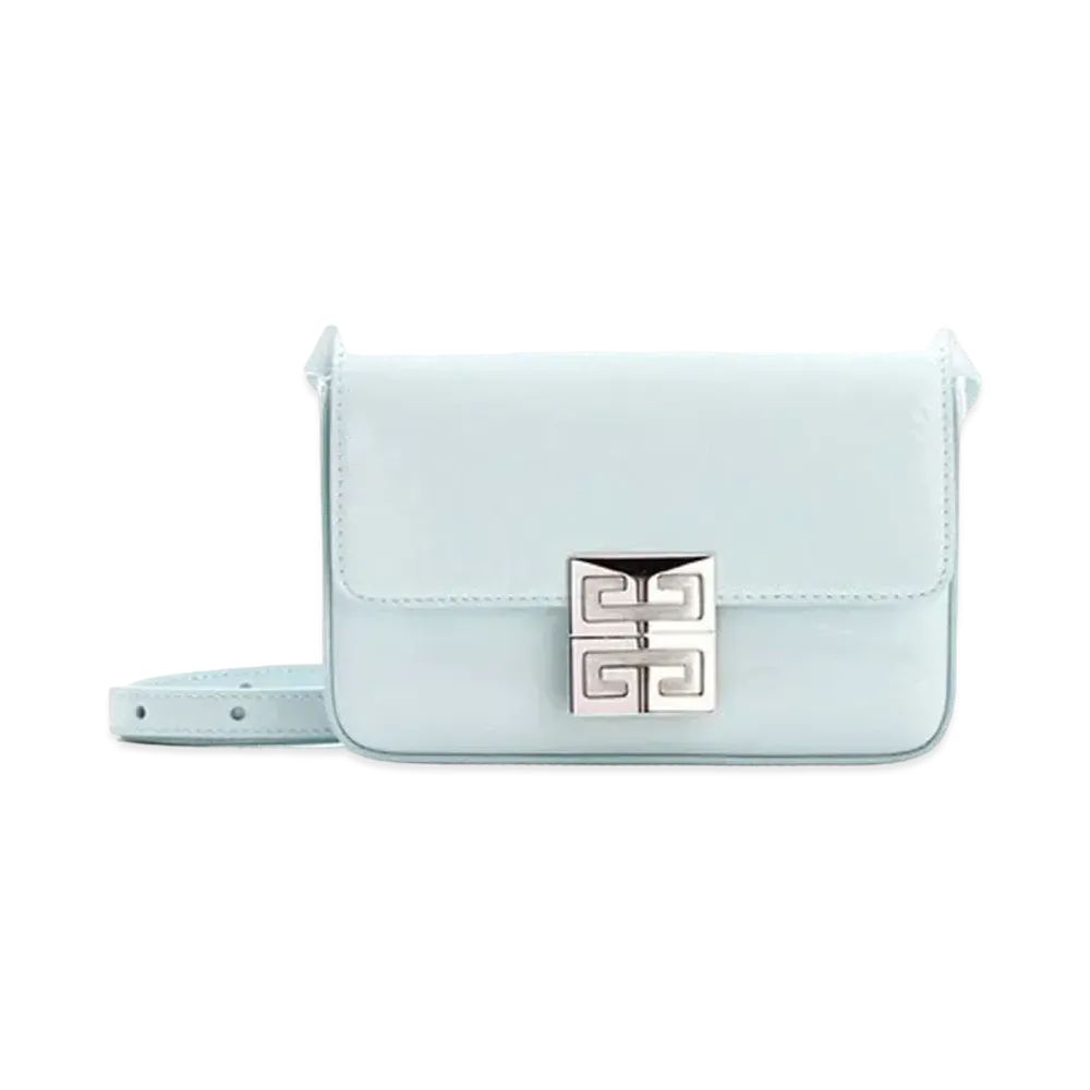 GIVENCHY Small 4G Bag in Shinny Textured Leather "Sky Blue"