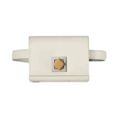 Bottega Veneta Smooth Calf Mini Belt Bag "White"
