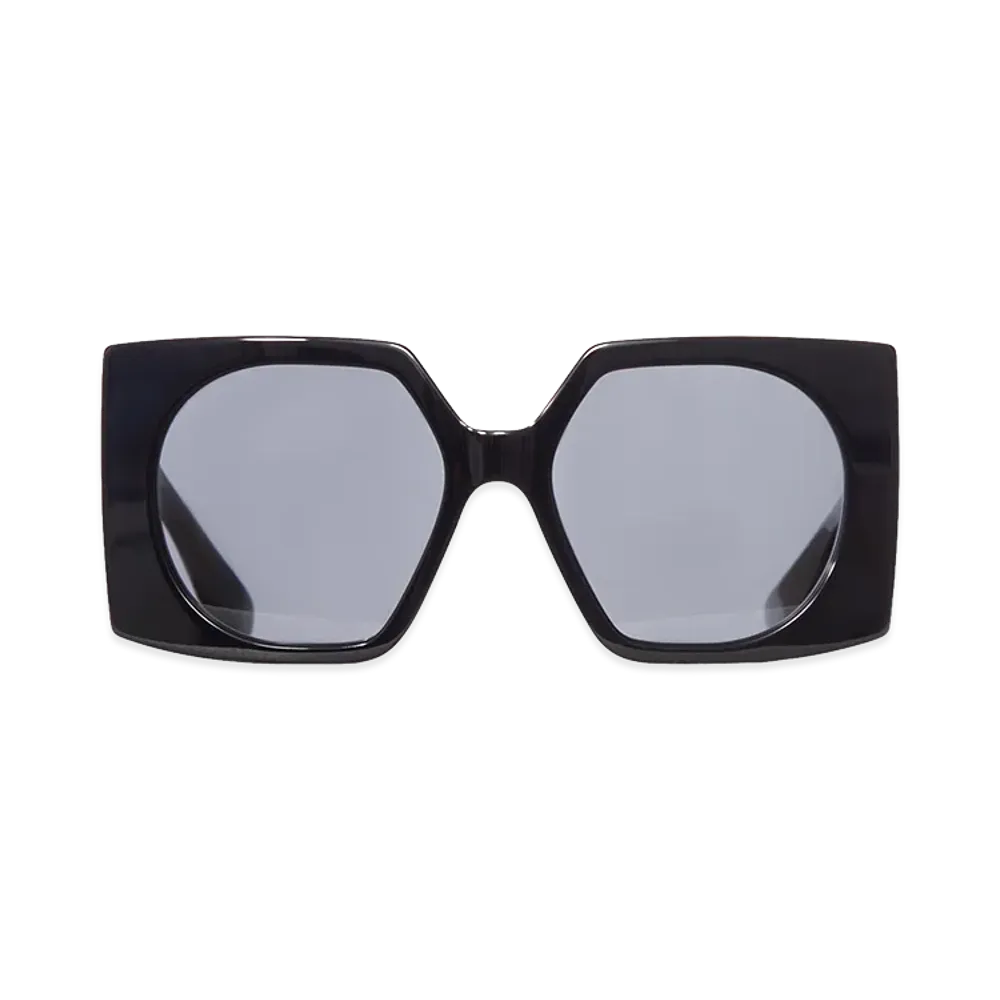 Valentino Women's Square Acetate Sunglasses "Black"