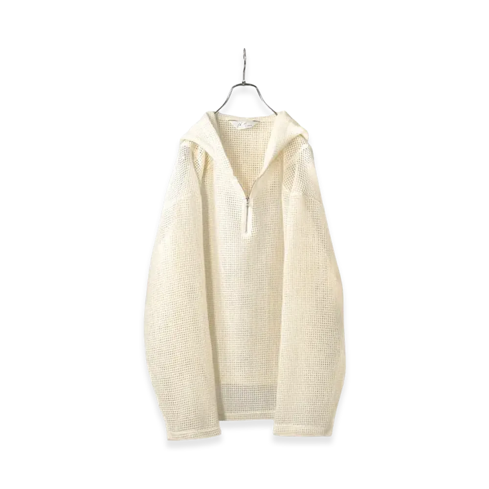 ANCELLM Wool Russell Hoodie "Ivory"