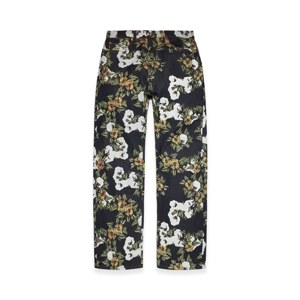 DENIM TEARS Baggy Floral Denim Pant "Selvedge"