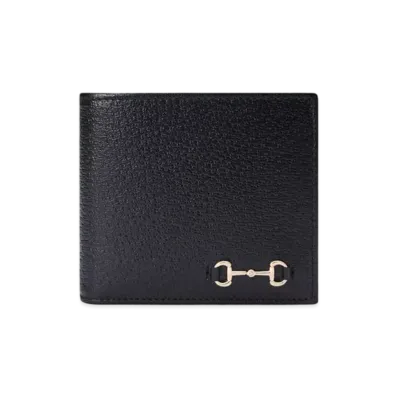 GUCCI Coin Wallet With Horsebit "Black"