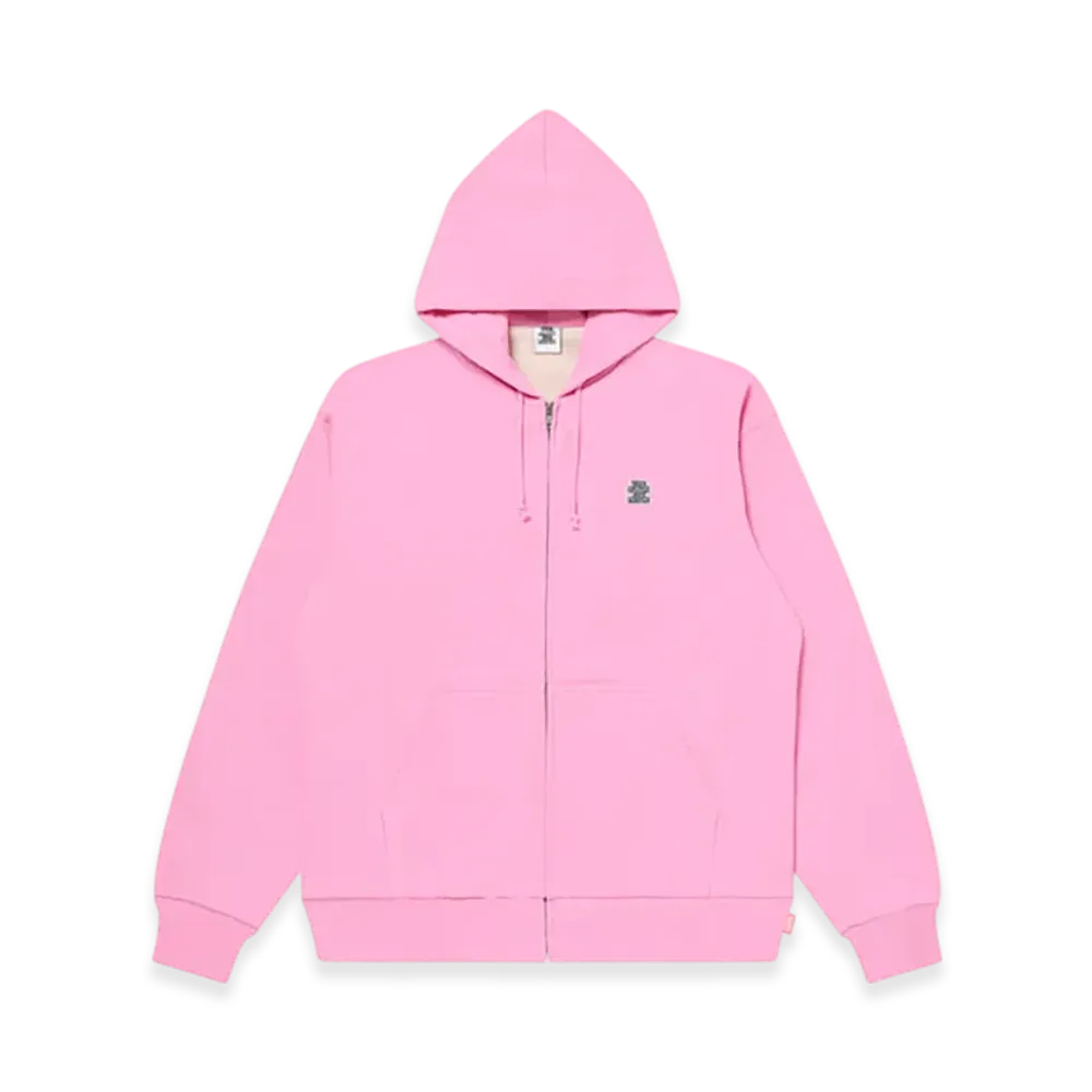 BlackEyePatch Small OG Thermal Zip Hoodie "Pink"
