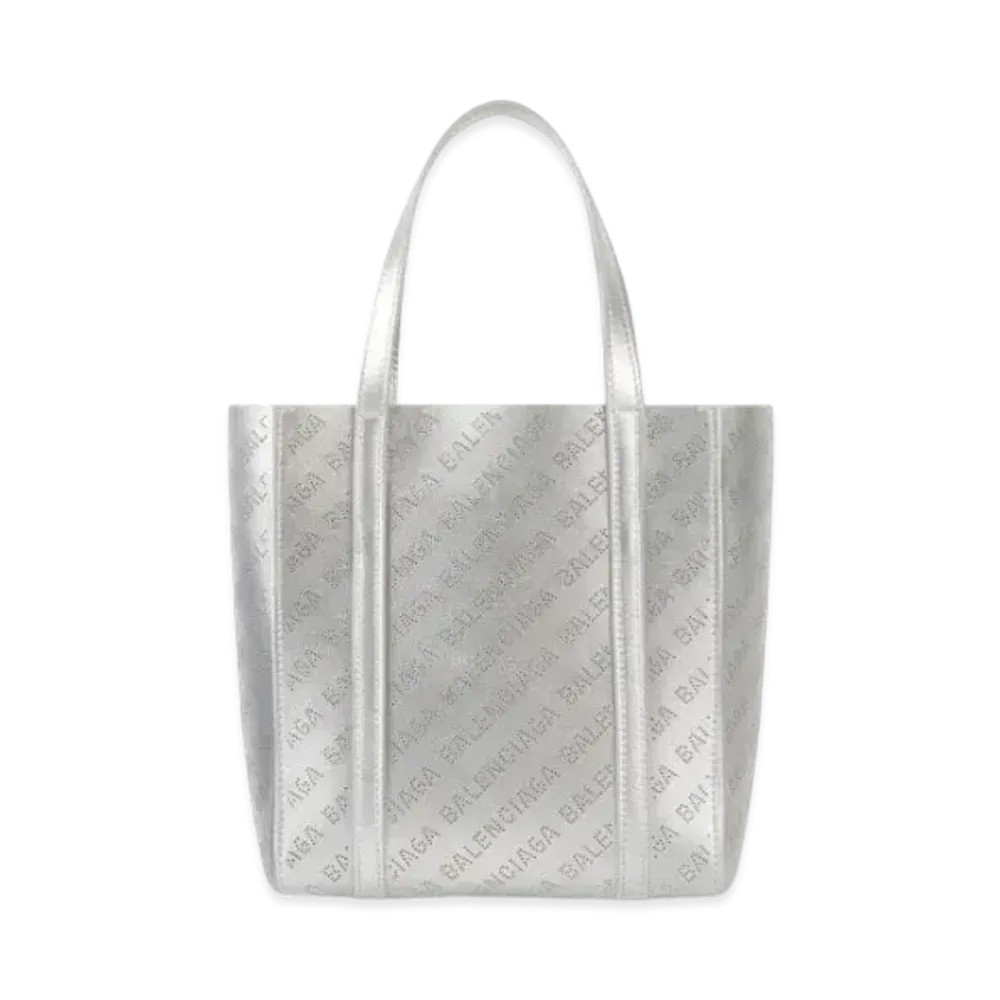 BALENCIAGA Women's Everyday XXS Tote Bag "New Silver"