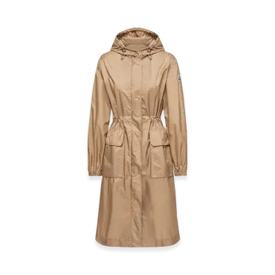 MONCLER Women's Hiengos Hooded Parka Coat "Beige"