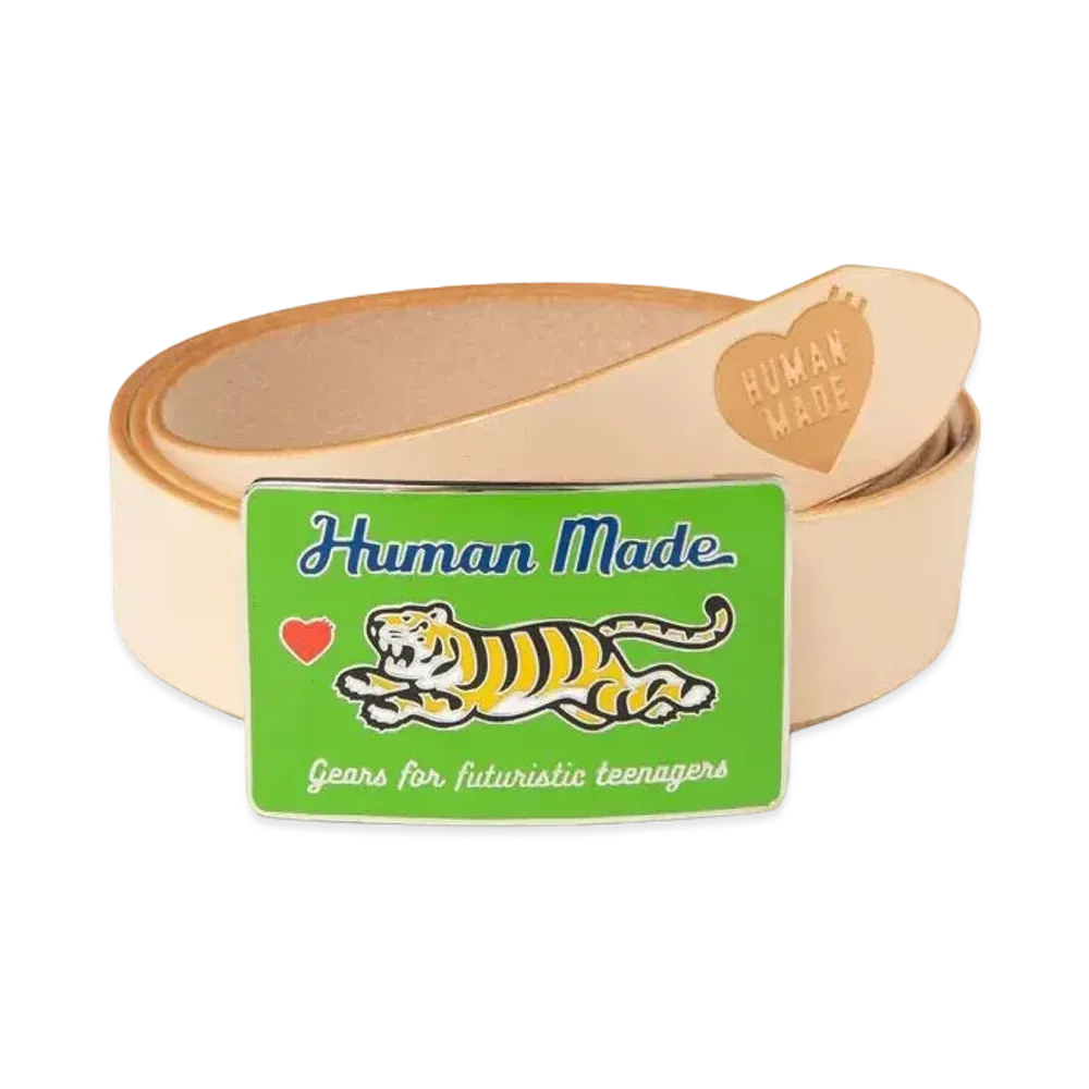HUMAN MADE LEATHER BELT "Beige"