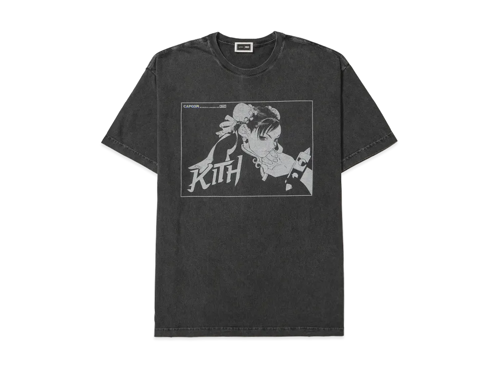 Kith x Capcom Chun Li Vintage Tee "Black"