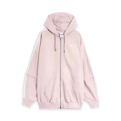 adidas Women's Adilenium Season 4 Teamgeist Washed Oversized Full-Zip Hoodie "Pink"