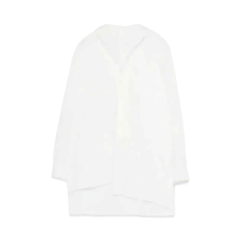 Yohji Yamamoto Y's BROAD ASYMME SQUARE SHIRT "White"