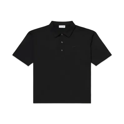 LACOSTE Pique Ground Polo Shirt "Black"