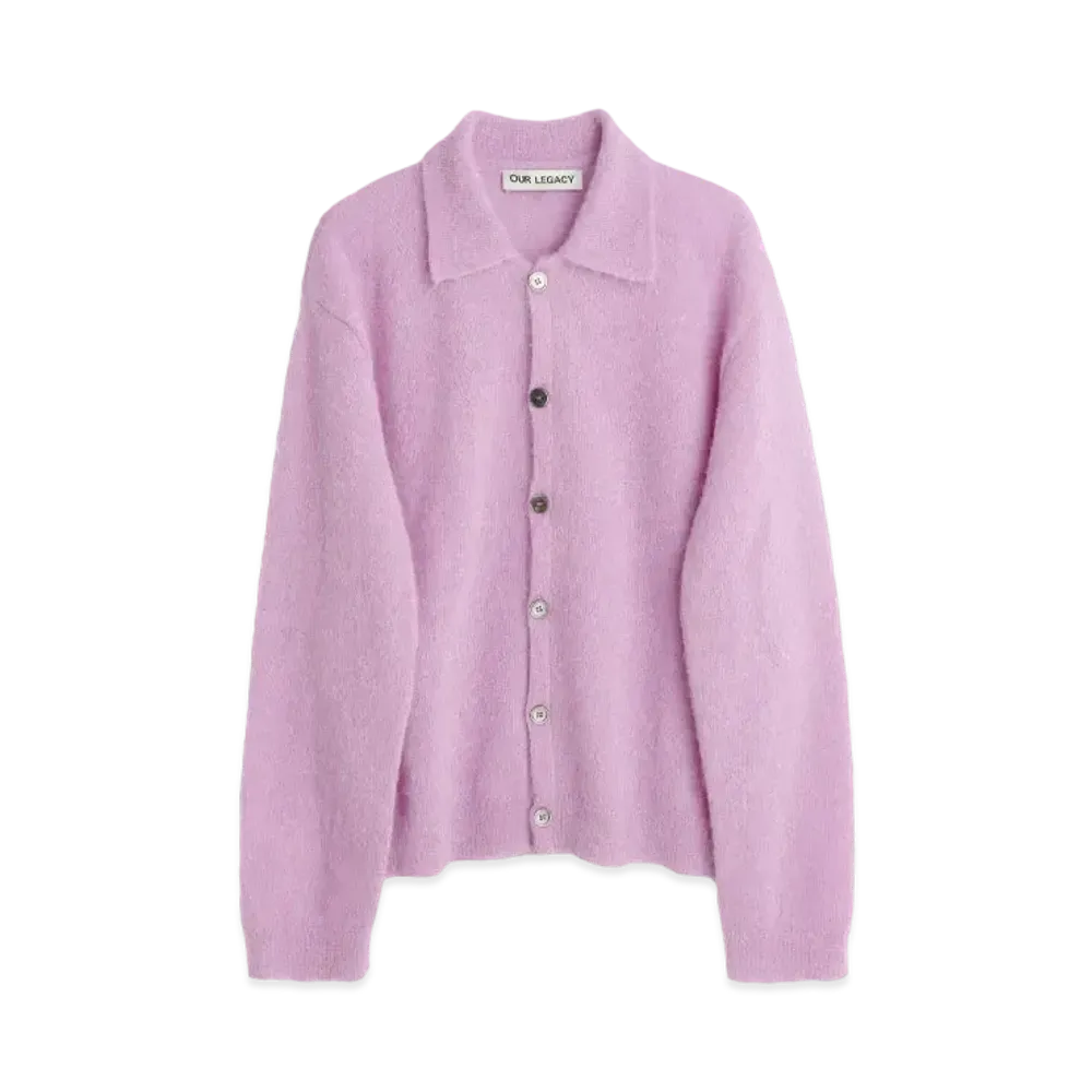 OUR LEGACY Evening Polo Fuzzy Alpaca "Candyfloss"