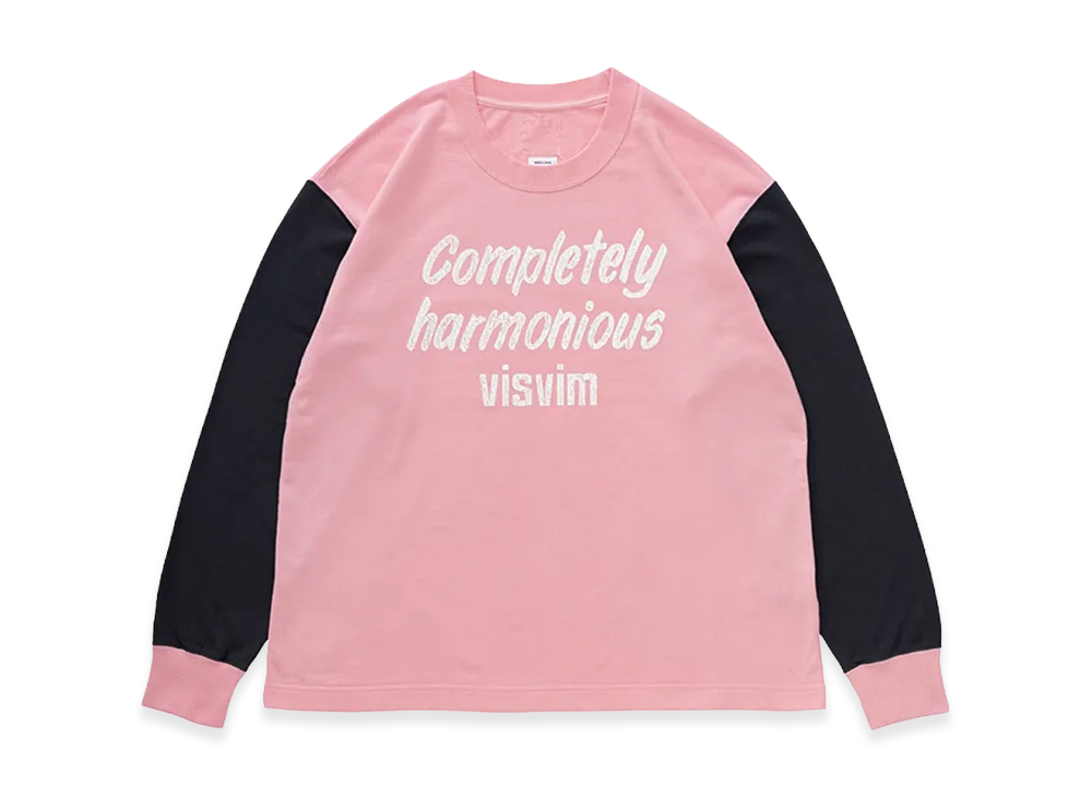visvim Jumbo Tee L/S DMGD "Pink"