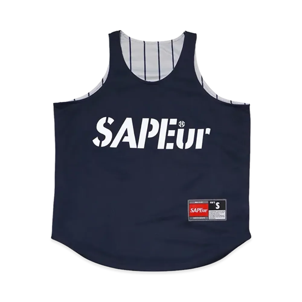 SAPEur Kid's RV Dry Basic Tank "Navy/Stripe"