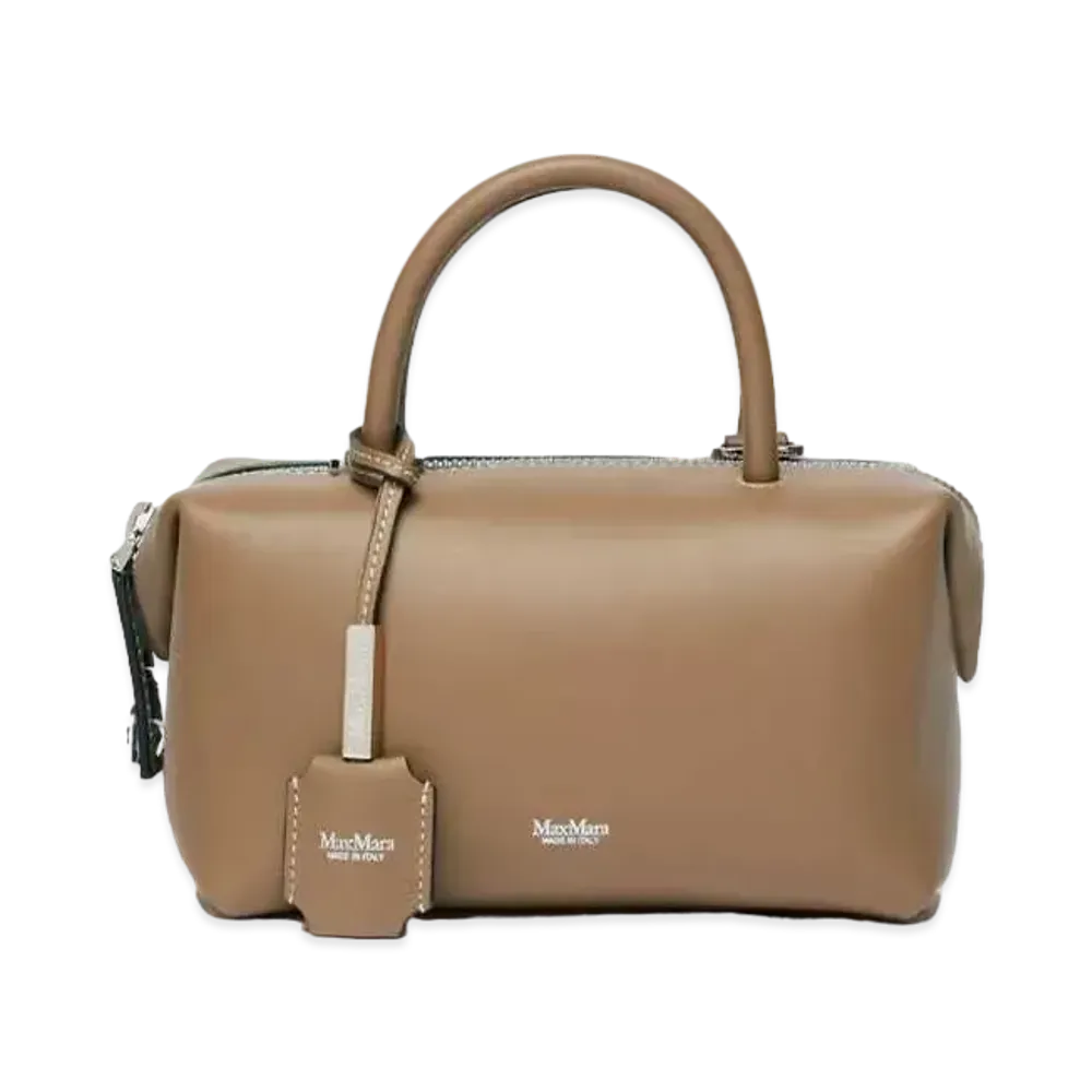 Max Mara Holdall Calf Leather Double Handle Bag "Colonial"