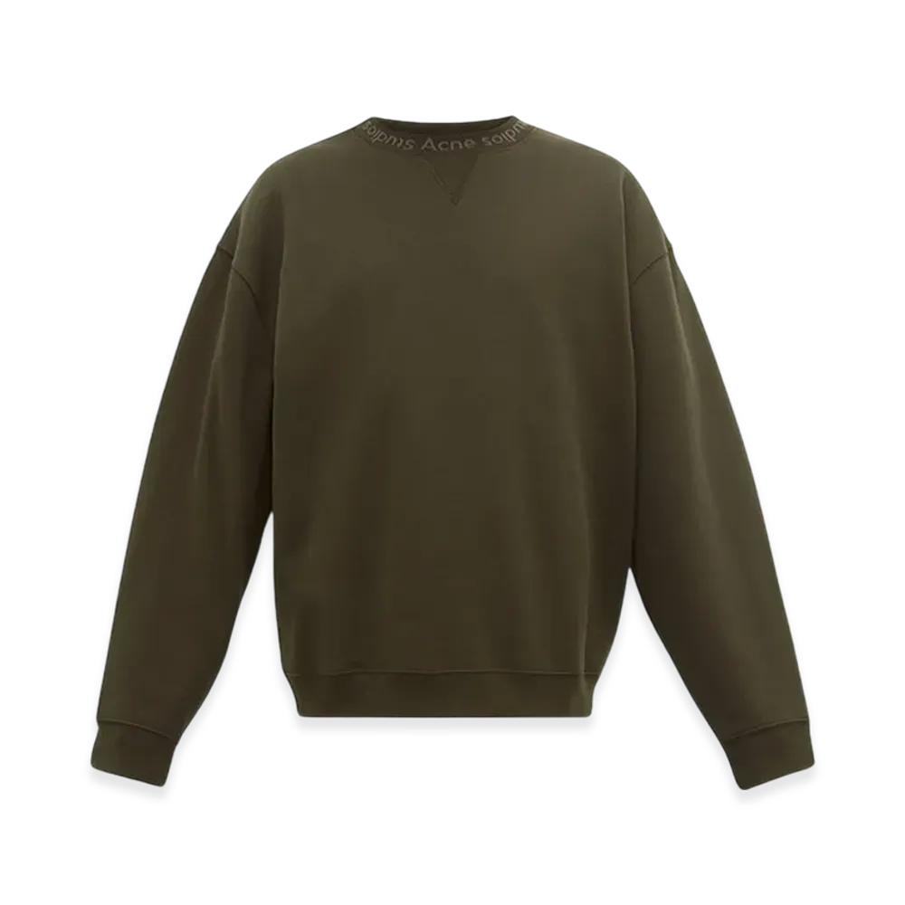 Acne Studios Flogho Crew Sweatshirt "Khaki"