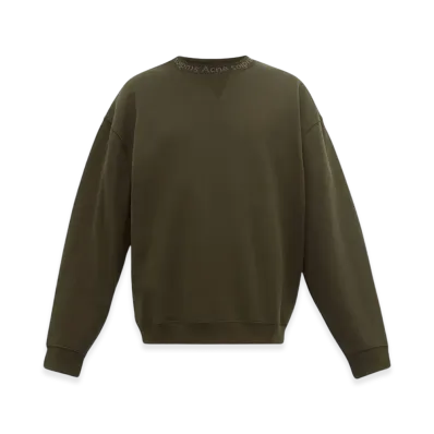 Acne Studios Flogho Crew Sweatshirt "Khaki"