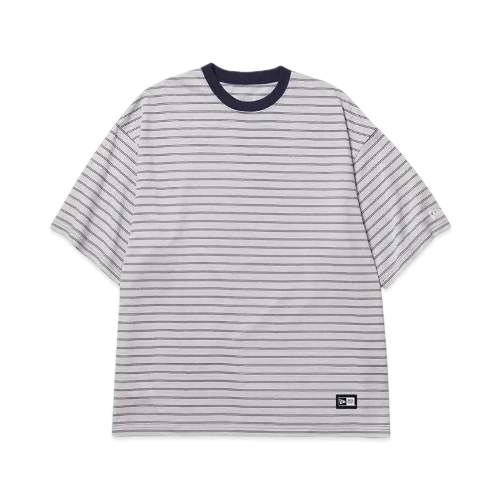 NEW ERA Short Sleeve Oversized Cotton T-Shirt Micro Border "Navy"