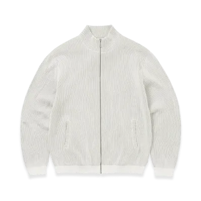 thisisneverthat Full Zip Cardigan "White"