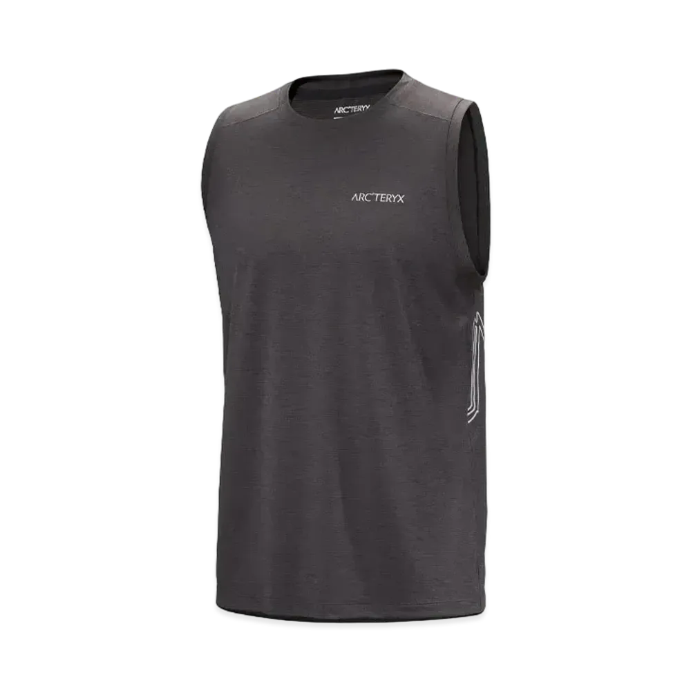 ARC'TERYX Cormac Arkbird Logo Tank For Men's X000007738 "Black Hether"