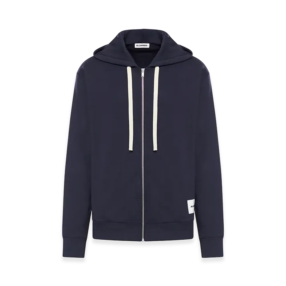 Jil Sander Dark Blue Cotton Sweatshirt "Blue"