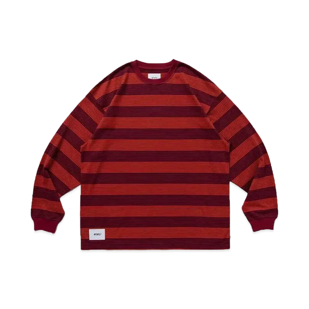 WTAPS BDY 01 / LS / Cotton. Textile. BRackets "Red"