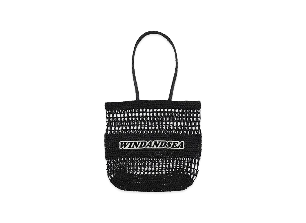 WIND AND SEA Paper Mesh Tote "Black"