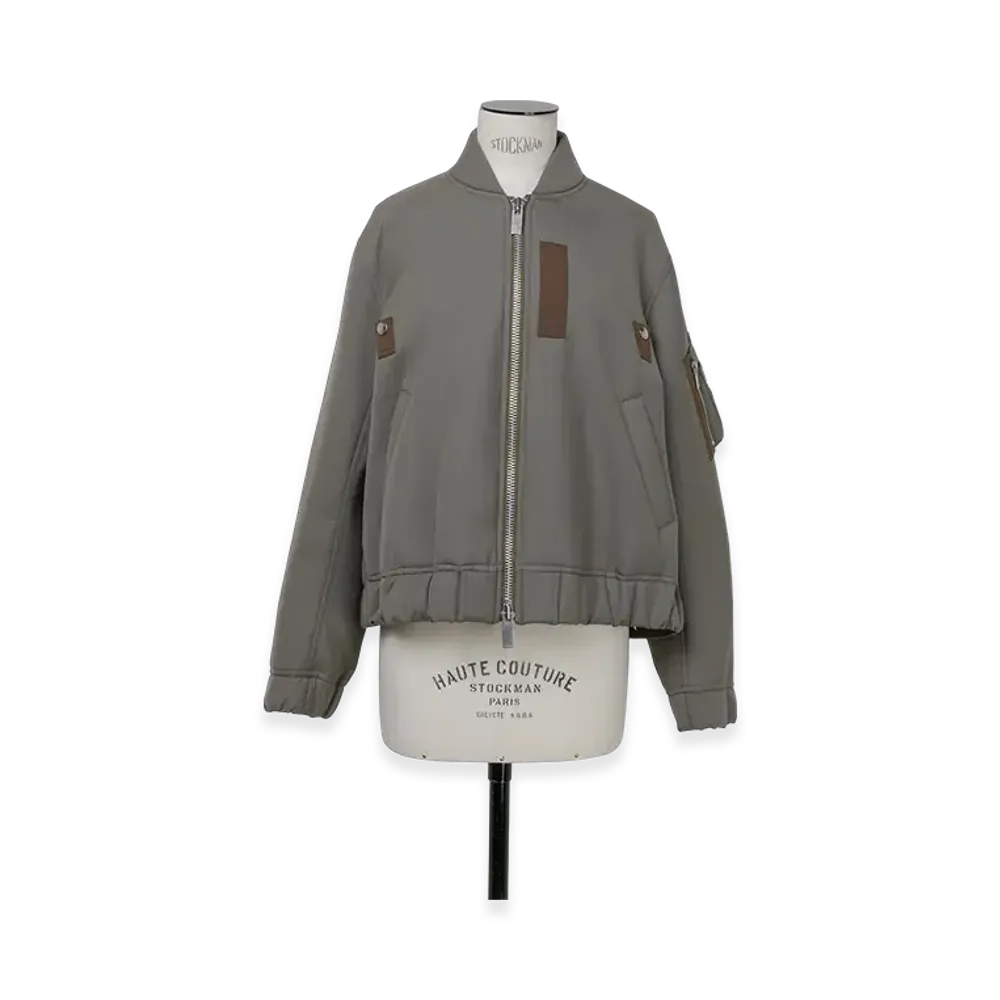 sacai Suiting Bonding Blouson "Taupe"