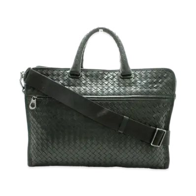 Bottega Veneta Lambskin Hand Bag "Black"