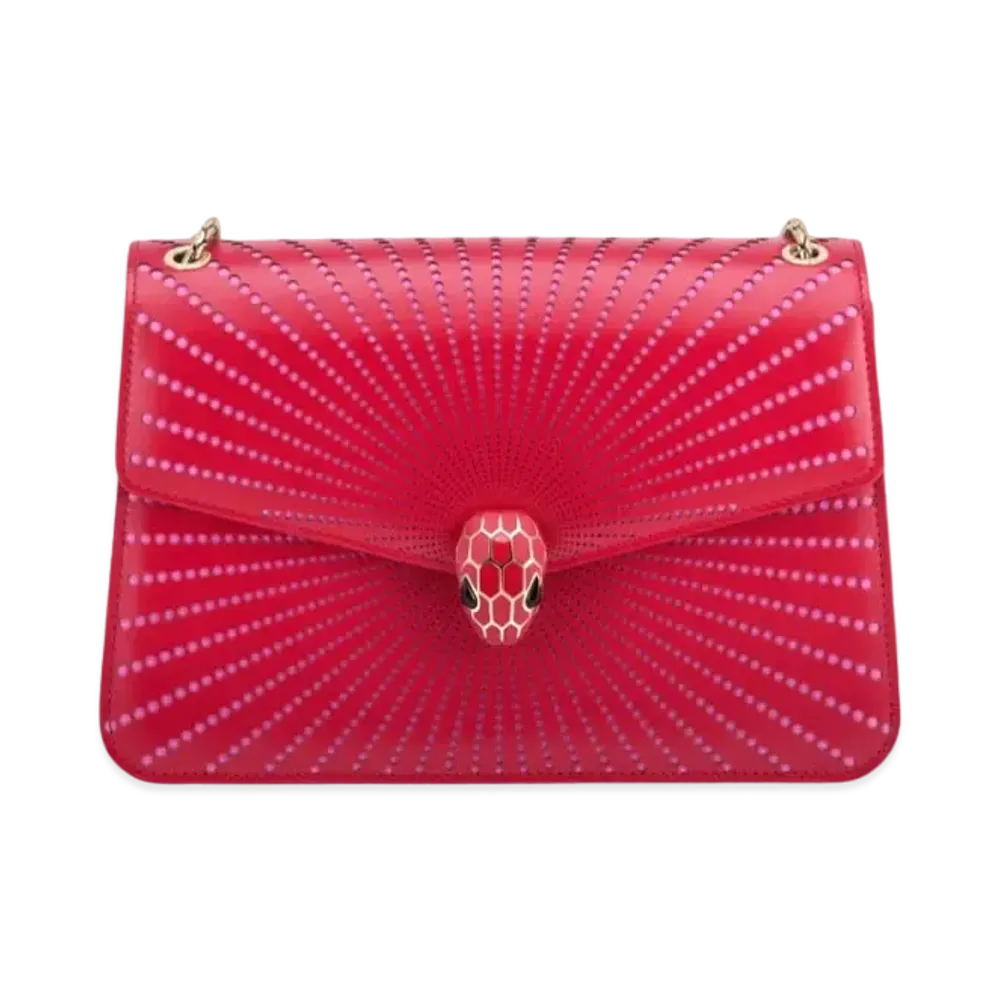 BVLGARI Serpenti Forever Shoulder Bag "Red"