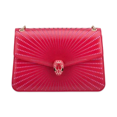 BVLGARI Serpenti Forever Shoulder Bag "Red"