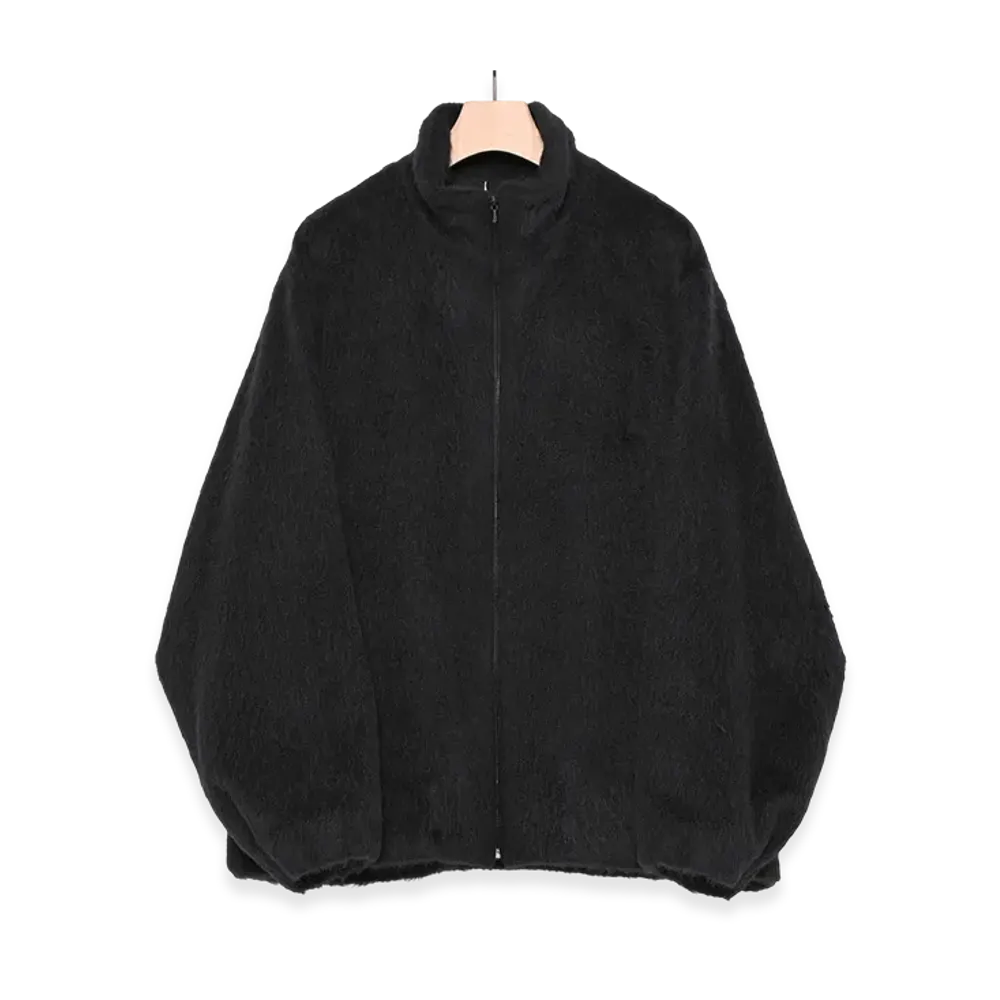 COMOLI Camel Shaggy Jacket "Navy"
