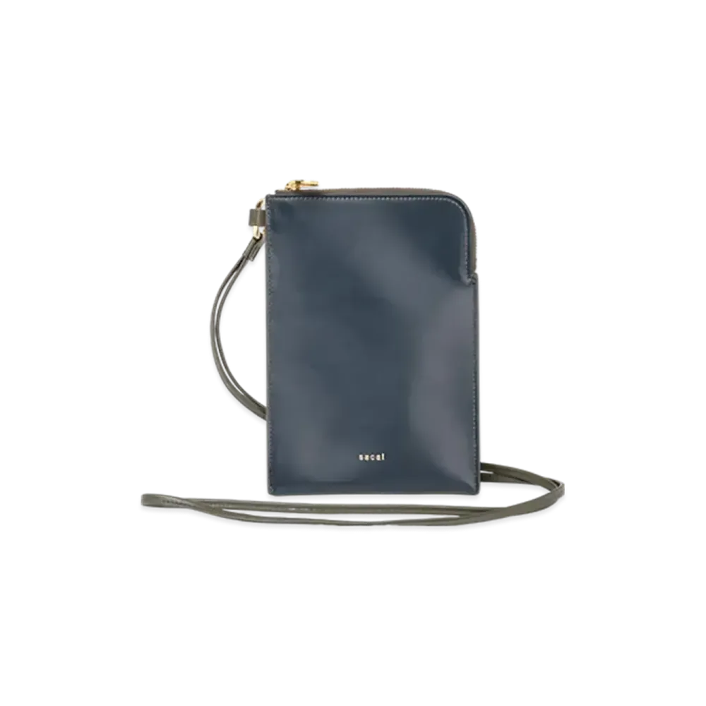 sacai Bicolor Mobile Pouch "Navy/Khaki"