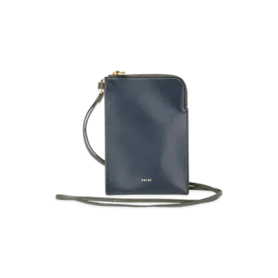 sacai Bicolor Mobile Pouch "Navy/Khaki"