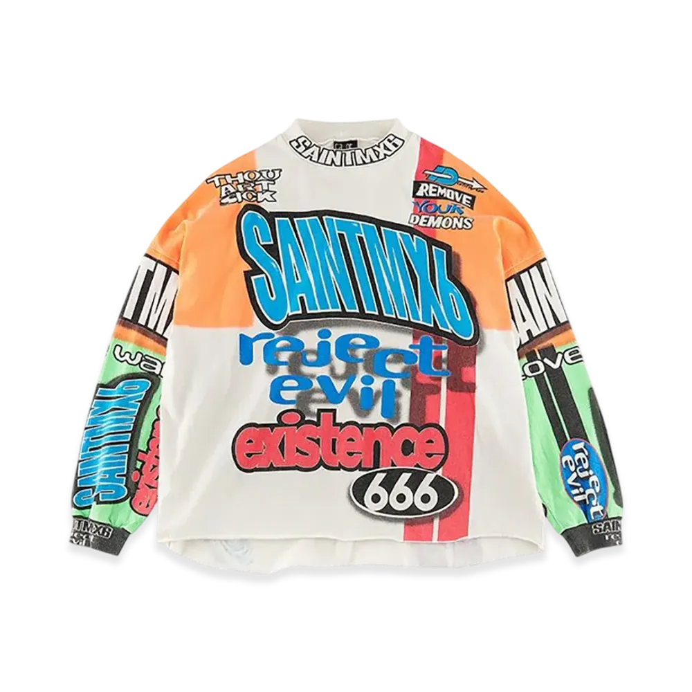 Saint Mxxxxxx LS Tee Motocross "White"