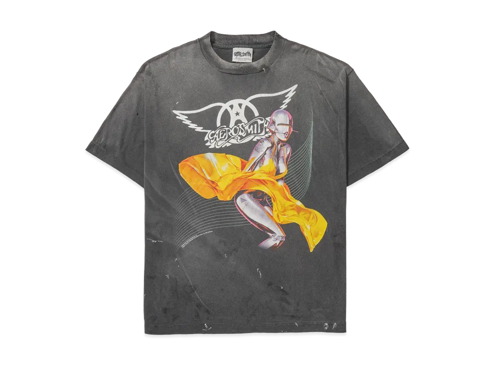 Saint Mxxxxxx x AEROSMITH AS SS T-Shirt "Black"