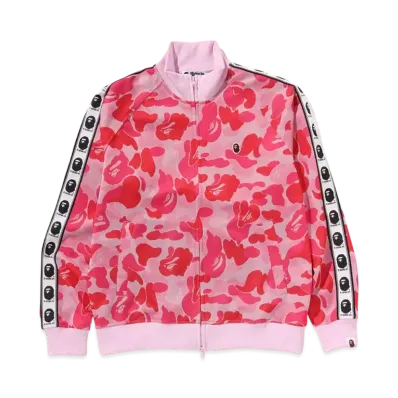 A BATHING APE Abc Camo Jacquard Track Jacket "Pink"