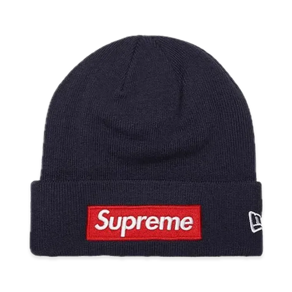 Supreme New Era Box Logo Beanie "Navy" (24FW)