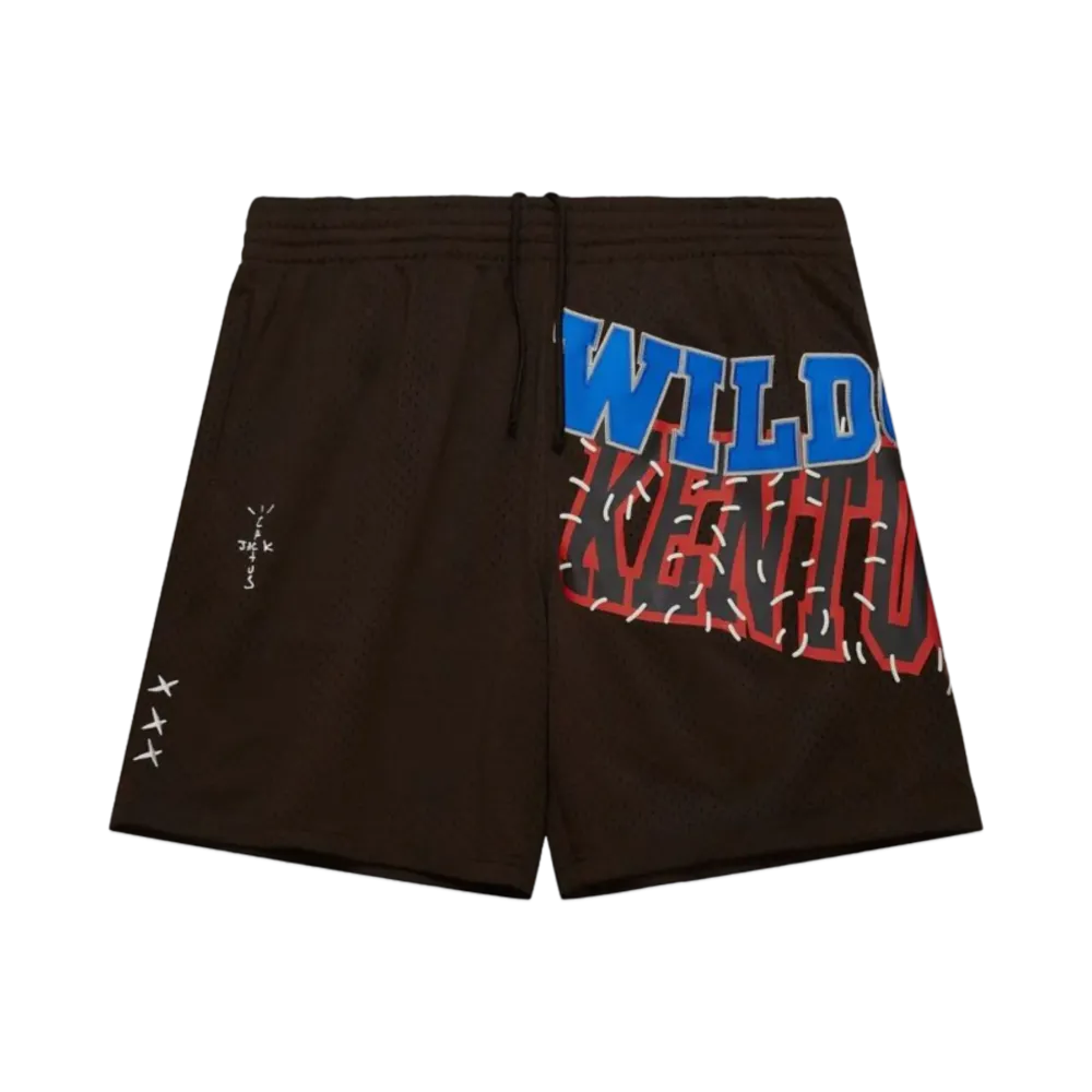 Travis Scott x M&N x University Of KentUCky Shorts "Brown"