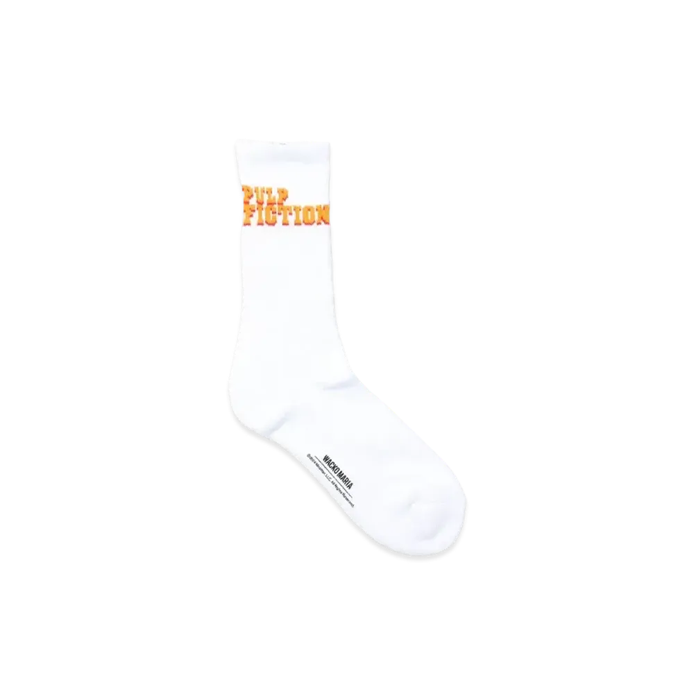 WACKO MARIA x Pulp Fiction / Jacquard Socks "White"