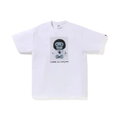 A BATHING APE x COMME des GARCONS Baby Milo Tee "White"