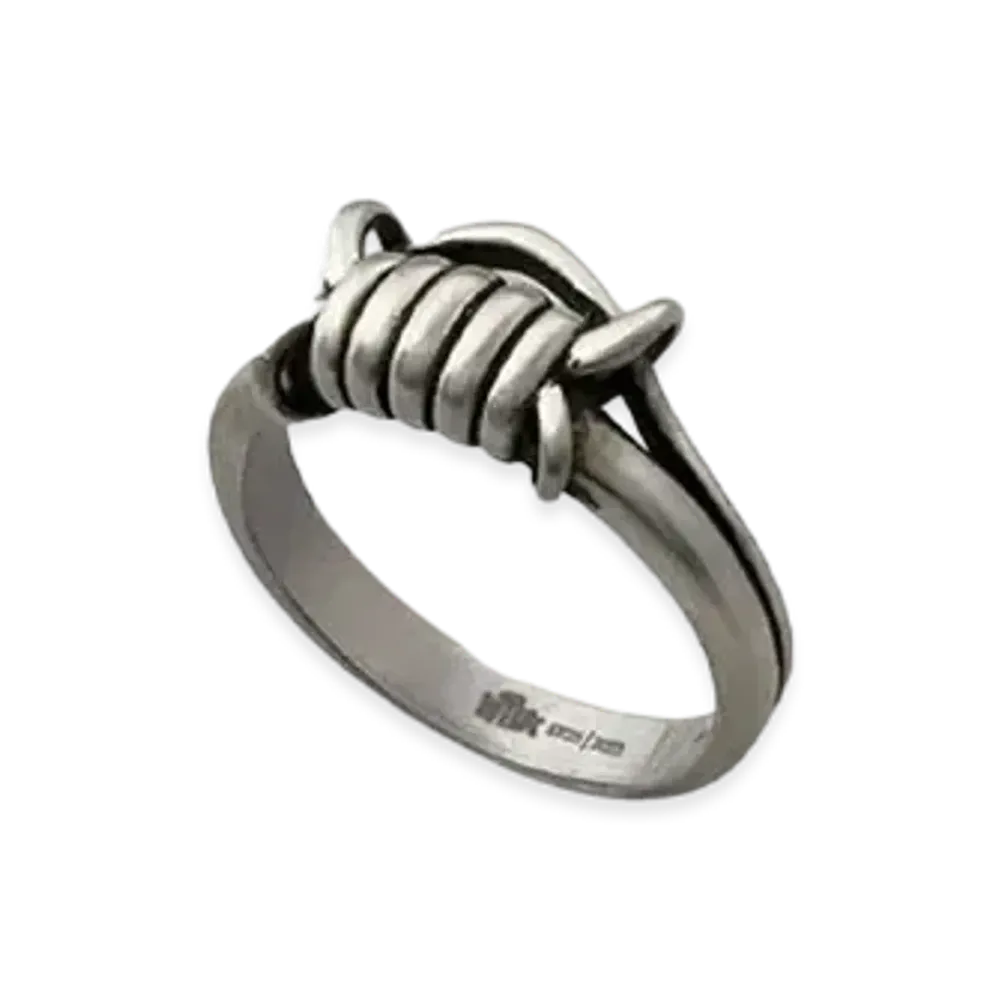 WTLA Barbed Wire Ring "Silver-Plated"