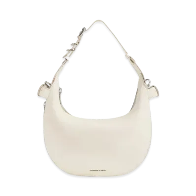 CHARLES & KEITH Saskia Crescent Hobo Bag "Cream"