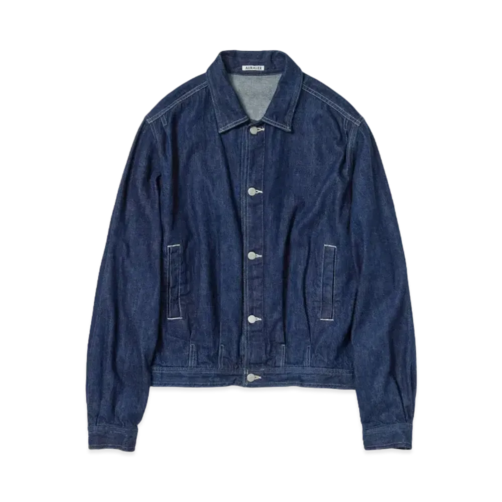 AURALEE Selvedge Light Denim Blouson "Indigo"