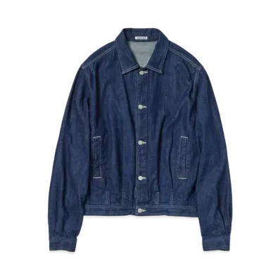 AURALEE Selvedge Light Denim Blouson "Indigo"