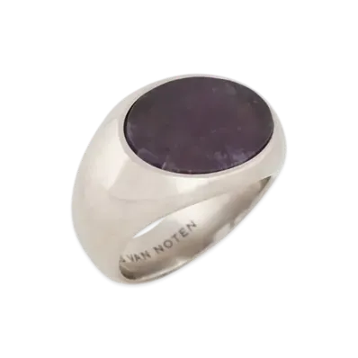 DRIES VAN NOTEN Stone Signet Ring "Purple"