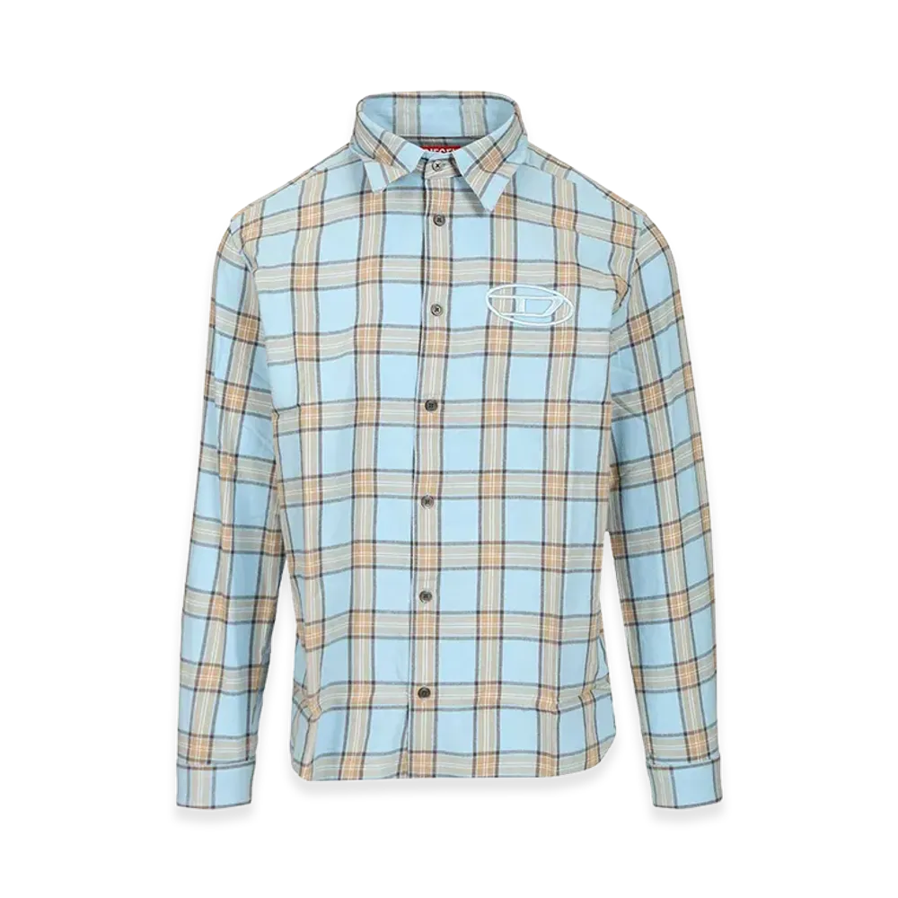 Diesel Tartan Shirt "Light Blue"